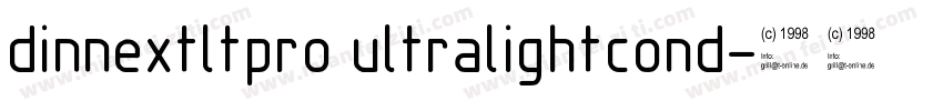 dinnextltpro ultralightcond字体转换
